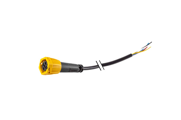 Links | 5-PIN bajonet aansluiting | met 200cm. kabel | V10AC-201B5