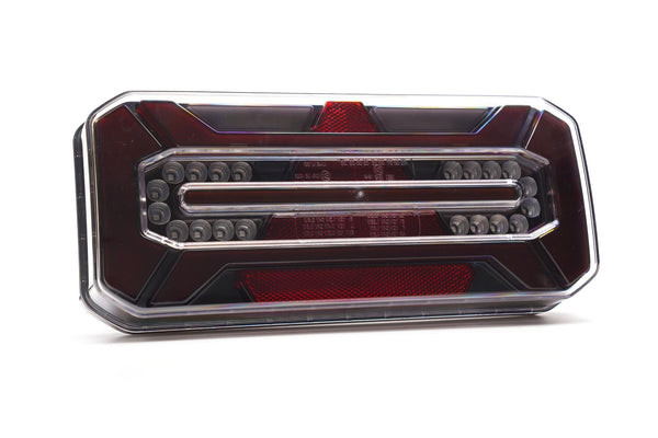 LED ADR achterlicht Black rechts | 12-24v | 2m. kabell