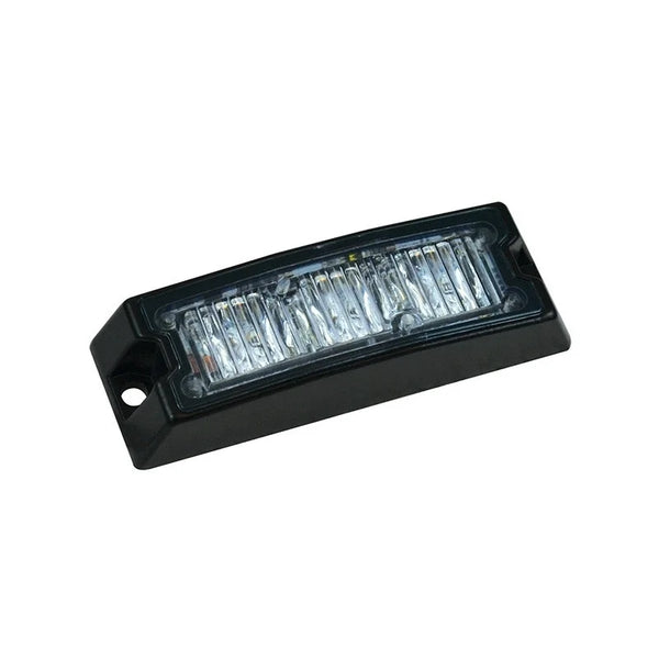 LED flitser 3 LED's | Slimline | R65 | Blauw | 10-30v | SLED3DVBR65