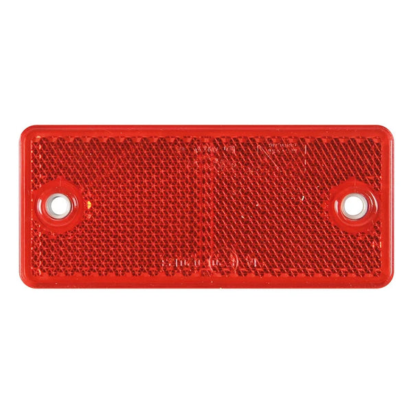 Rode reflector 90 x 40mm. met schroefbevestiging | VRF-501R