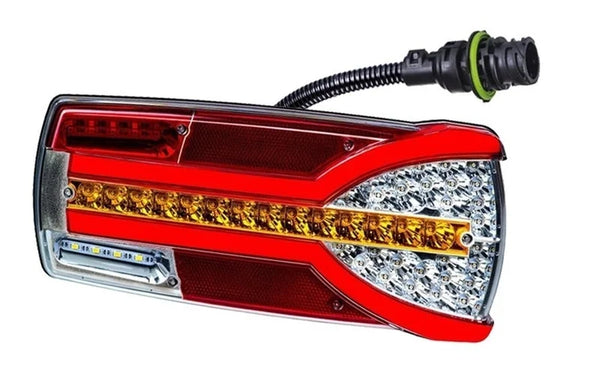 Rechts | LED achterlicht dynamisch knipperlicht | 12-24v | 7-PIN AMP connector | V14C7-902B7