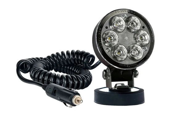 LED werklamp rond 2500lm, 22W, 12-24v, magneetvoet 3,0m