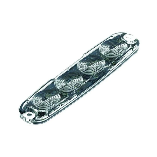 R10 Slimline LED flitser 4 LED's wit 10 - 30V | LPR104DVW