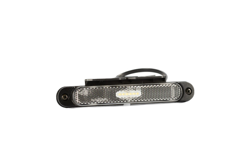 LED Slimline markeerlicht wit beugel 12-24v 50cm kabel | MV-6550W