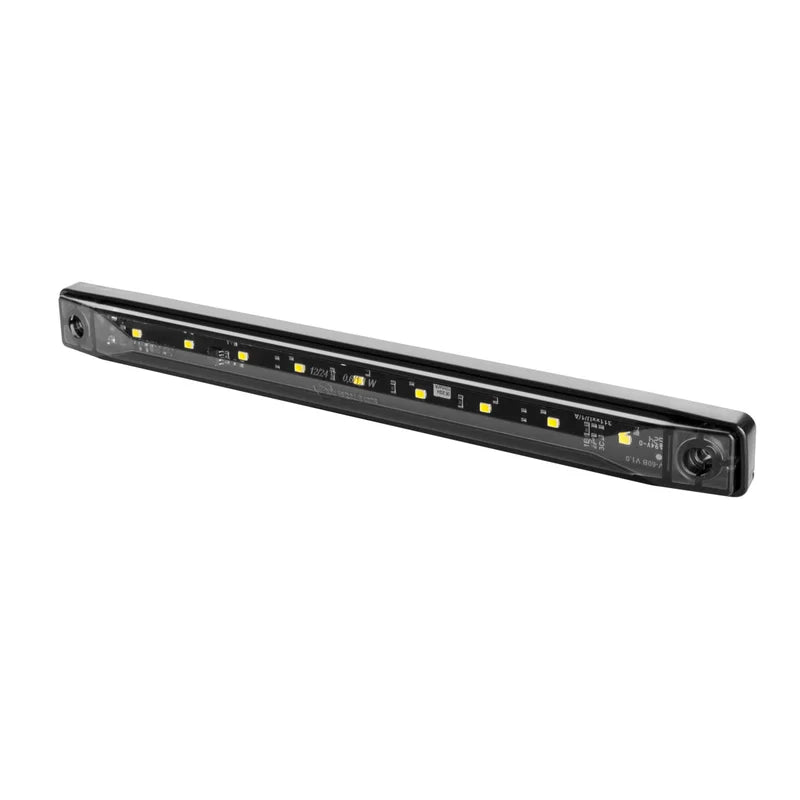 LED dark markeerverlichting wit 12-24v 0,3m. kabel