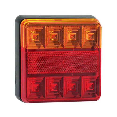 LED achterlicht compact zonder kentekenverlichting | 12v | 40cm. kabel | 101BAR