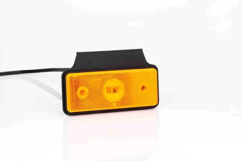 LED markeringslicht amber met beugel | 12-24v | 50cm. kabel + 0.75mm². connector | MV-5660A