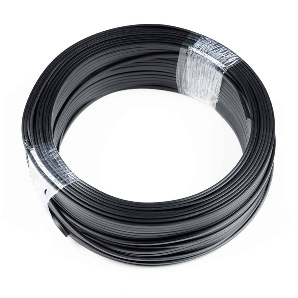 Vierkante 2x1,5 mm² kabel, zwart-wit per 100 meter. | K10-2x1.5mm2