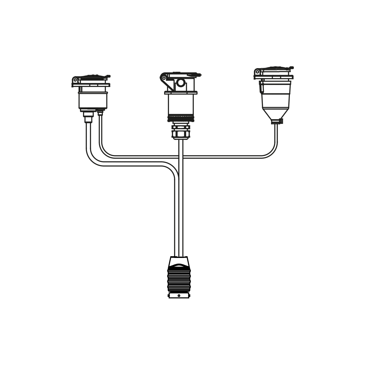 Frontkabel 15P | 24N | 24S, 150cm kabel met 15P Bajonet