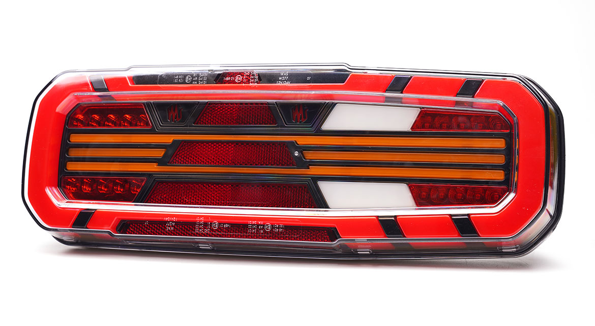 LED Trailerlamp links 12-24v 7-PIN's AMP