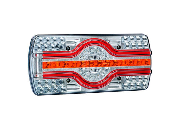 LED neon achterlicht met kentekenlicht | 12-24v | 2,0m kabel | VC-3600
