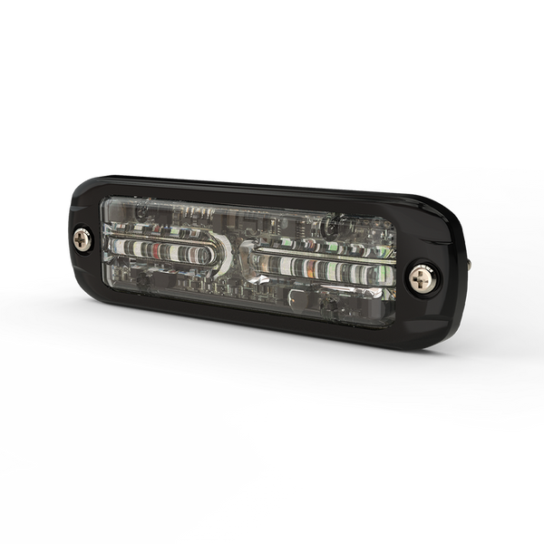 LED R65 Flitser | amber + wit (dual) 6-LED | 12-24v | IP69K | ED3802AW