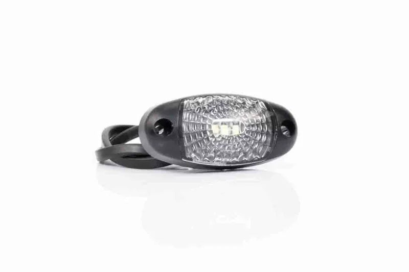 LED markeringslicht wit | 12-24v | 50cm. kabel | 0,75mm. connector | MV-5410W