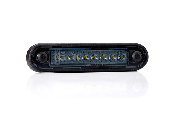 Dark markeringslicht-lang rood | 12-24v | 0,15m. | MV-2400LDR