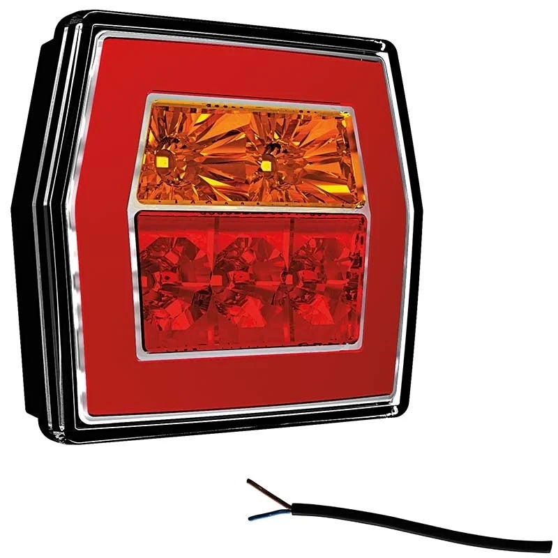 LED compact achterlicht zonder kentekenlicht | 12-36v | 100cm. kabel | V10C3-720