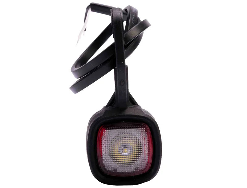 LED breedtelamp compact | 12-24v | IP69K | rood-wit | MB-2500RW
