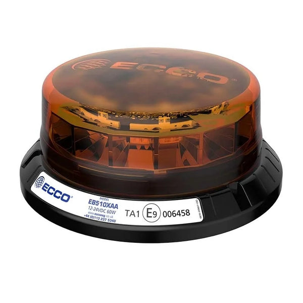 LED R65 Zwaailamp 12-24v Amber - CISPR25 - IP69K 3-Bouts
| EB5102AA
