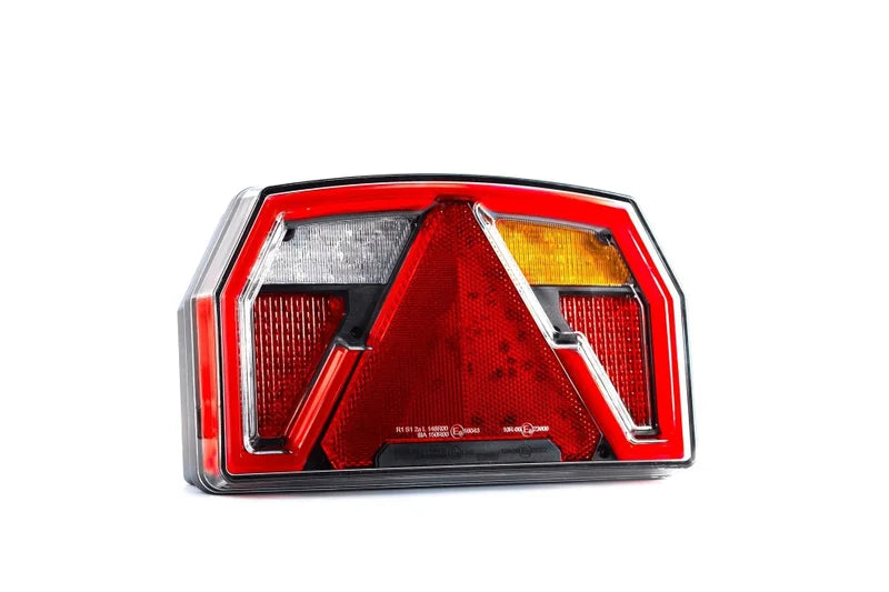 LED neon achterlicht rechts + kenteken 12-24v - 6-PIN's