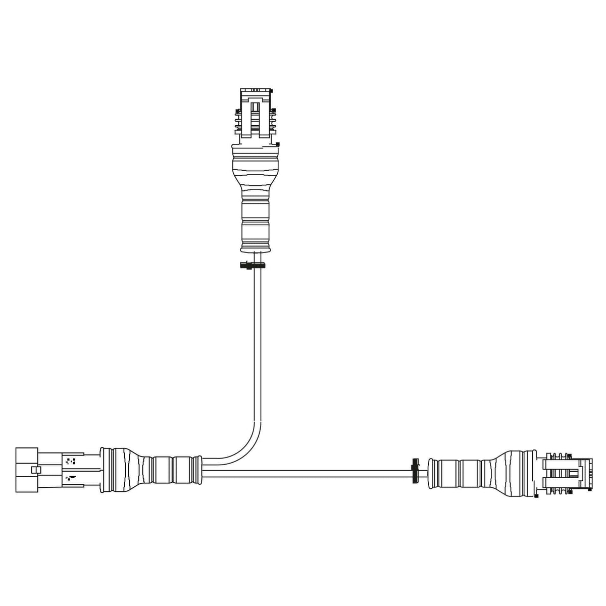 Superseal Y-kabel 30cm | 1x male | 2x female