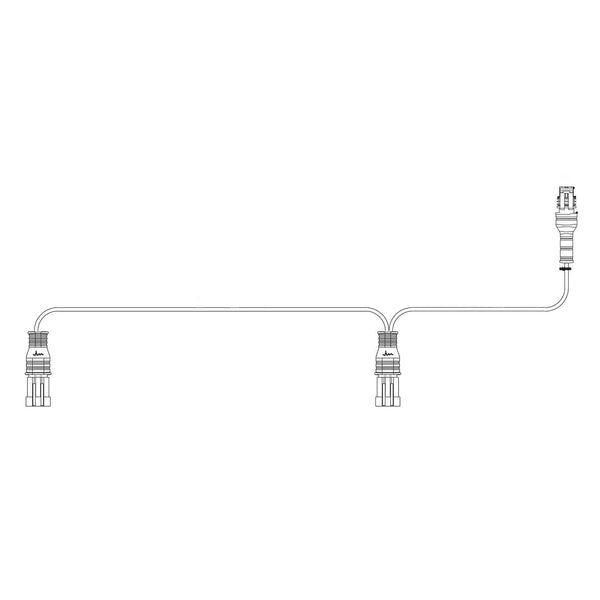 Y-kabel Superseal tbv. Flitser 1x 2-PIN | 2x 3-PIN