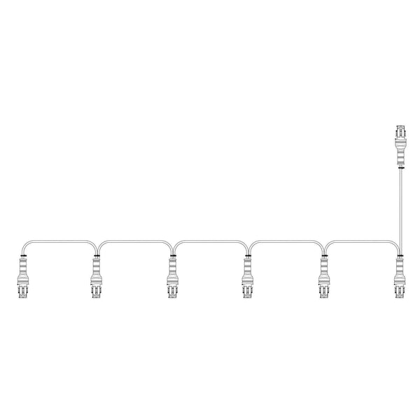 Superseal luskabel tbv 6 markeerlichten (7x fem.)