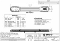 LED flitsbalk amber | 13 serie | ECE-R65 amber | 1500mm | 24 LED's | 13-00007-E