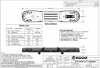 LED flitsbalk amber | 13 serie | ECE-R65 amber | 1000mm | 12 LED's | 13-00019-E