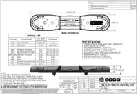 LED flitsbalk amber | 13 serie | ECE-R65 amber | transparant | wit midden | 1000mm | 12 LE | 13-01006-E