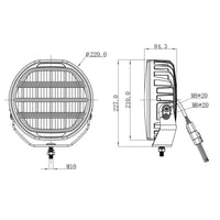 OZZ XR2 LED verstraler 9" | 88101