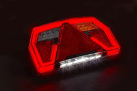 LED neon achterlicht rechts + kenteken 12-24v - 6-PIN's