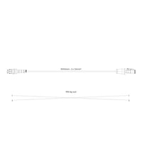 Verloopkabel Superseal > Deutsch 5m | 2x1,5mm² | 2x female | PIN-bezetting gekruist 1-2 > 2-1