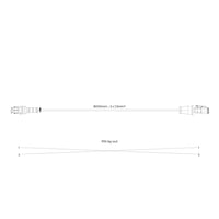 Verloopkabel Superseal > Deutsch 8m | 2x1,5mm² | 2x female | PIN-bezetting gekruist 1-2 > 2-1