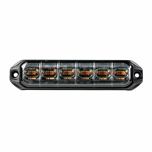 LED R65 CL2 flitser 6-LED amber 12/24v 50cm kabel + Superseal