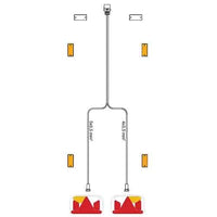 Kabelboom 5-pins, 4,0m lang zonder DC-kabel met 7-polige