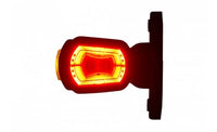 LED breedtelamp links rood-wit-amber 12-24v 50cm kabel | MB-2701RWA