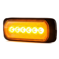 LED R65 flitser + Halo-ring, amber-rood 12-24v