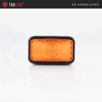LED zij-knipperlicht amber | 12-24v | 40cm. kabel | 35AME