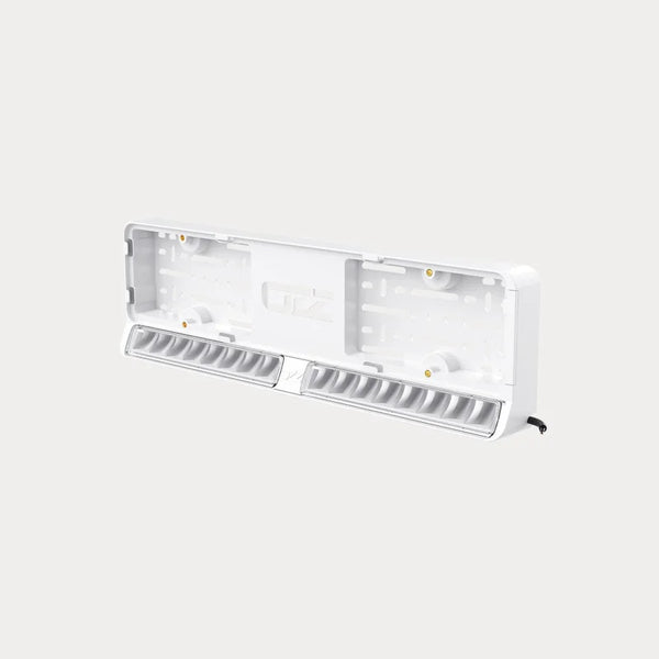OZZ DLP1 kentekenplaathouder met witte lightbar (2 lichtbronnen)