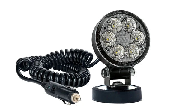 LED werklamp rond 2500lm, 22W, 12-24v, magneetvoet 7,8m | WF-2225MM7,8