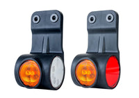 LED breedtelamp links neon rood-wit-amber 12-24v 60cm kabel