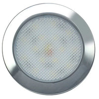 Ultraplatte LED interieurverlichting | chroom | 12v | warm wit licht | 7515C-WW