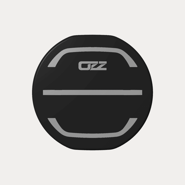 Zwarte lens cover voor OZZ 7” (88103 – 88104)