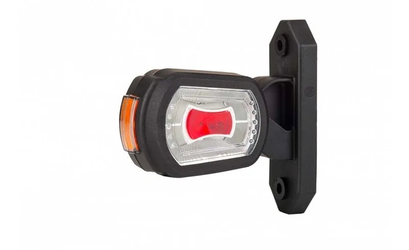 LED breedtelamp links rood-wit-amber 12-24v 50cm kabel | MB-2701RWA