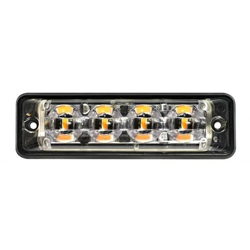 Ultra platte Slimline LED flitser 4 LED's | wit | 10-30v | SSLED4DVW