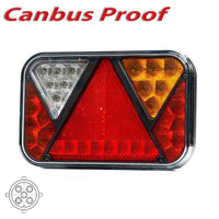Rechts | LED achterlicht met geïntegreerde canbus-oplossing & achteruitrijlicht & kentekenverlichting | 12v | 5-PIN | VC-2732B5CAN