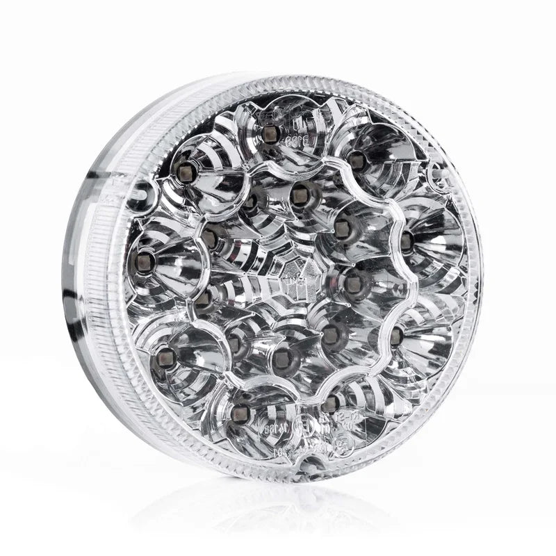 LED achterlicht rond, transparante lens 12-24v 50cm kabel | VC-5400