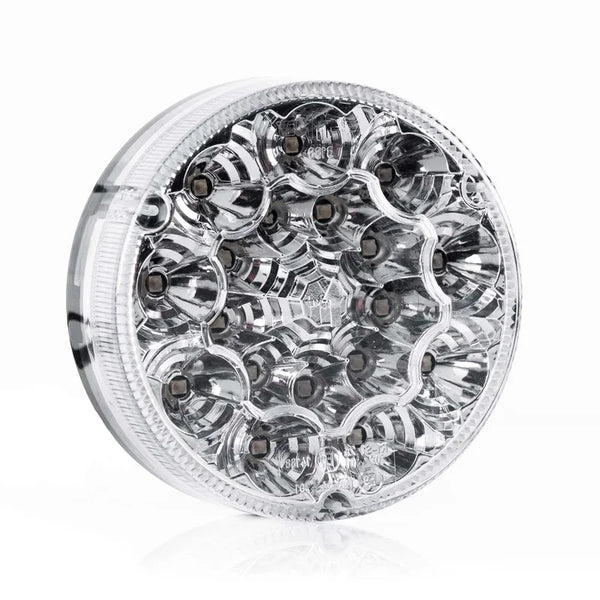 LED achterlicht rond, transparante lens 12-24v 50cm kabel | VC-5400