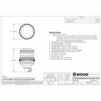 LED Zwaailamp groen 12/24v Mini DIN-flexi ECCOLED