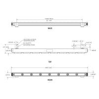 LED R10 traffic advisor amber 1232mm. | 12-24v | 16,8m kabel | ED3355A