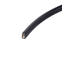 Vierkante 2x1,5 mm² kabel, zwart-wit per 100 meter. | K10-2x1.5mm2